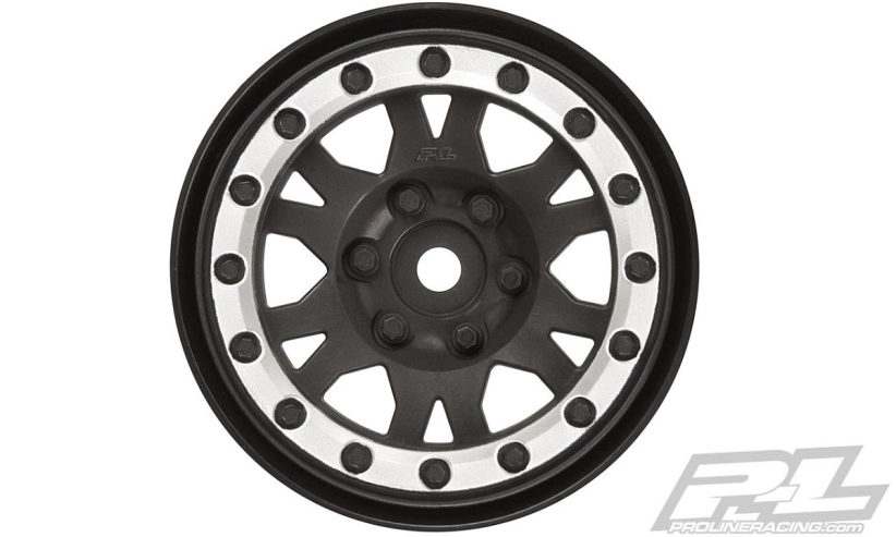 Čierne disky Impulse 1,9" (2 ks), čierna/strieborná