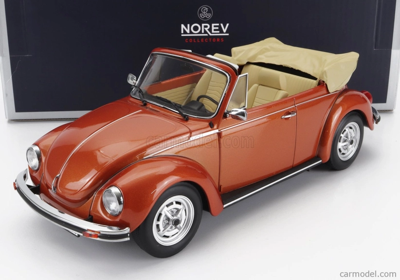 Norev Volkswagen Beetle 1303 Cabriolet otvorený 1976 1:18 Hnedá farba