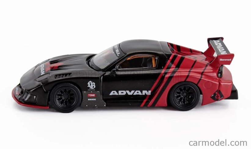 Mini-gt Mazda Rx-7 Lb Works Super Silhouette Advan Lhd 2006 1:64 Černá Červená