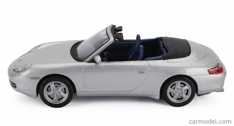 Edicola Porsche 911 996 Carrera Cabriolet Spider 2001 1:43 Silver