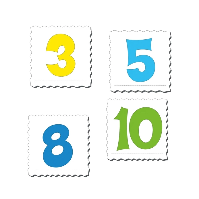 Larsen Vzdelávacie puzzle Čísla 1-10 10 dielikov