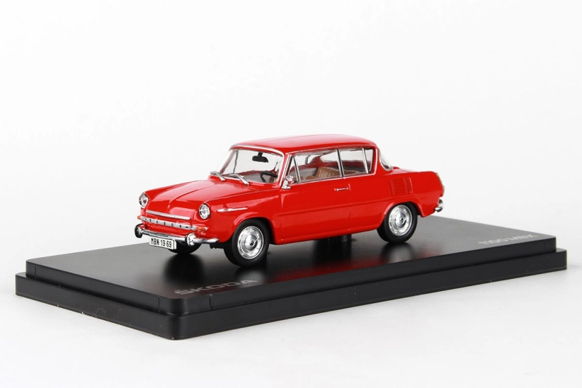 Abrex Škoda 1100MBX (1969) 1:43 – červená oranžová
