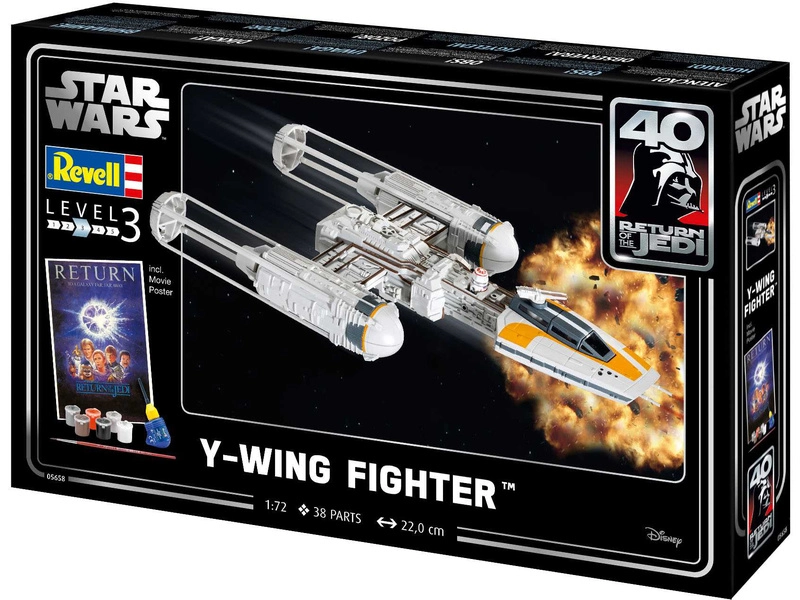 Revell SW Y-wing Fighter (1:72) (darčeková súprava)