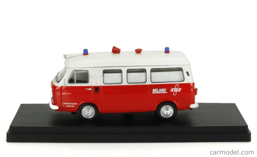 Rio-models Fiat 238 Ambulance Sos Associazione Volontaria 1968 1:43 červená biela