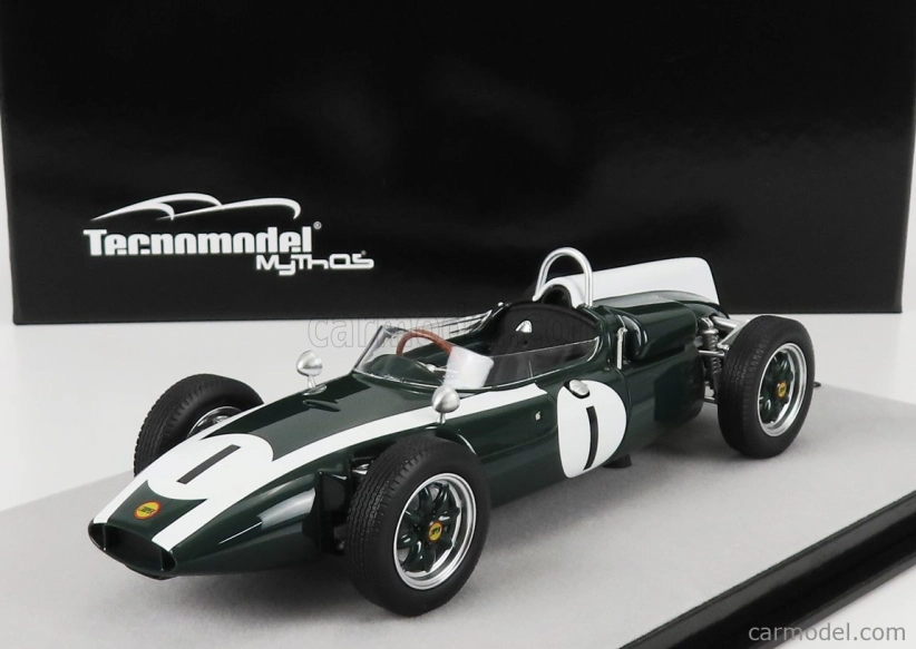 Tecnomodel Cooper F1 T53 N 1 British Silverstone Gp World Champion 1960 Jack Brabham 1:18 Zelená