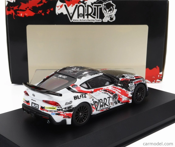 Kyosho Toyota Supra Gr Coupe Vart N 811 Racing 2022 1:43 Černá Bílá Červená