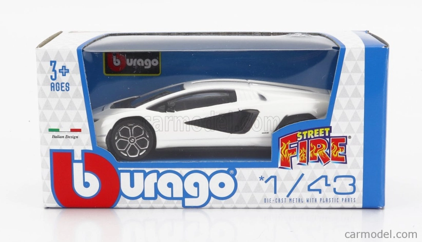 Bburago Lamborghini Countach LPI 800-4 1:43 bílá