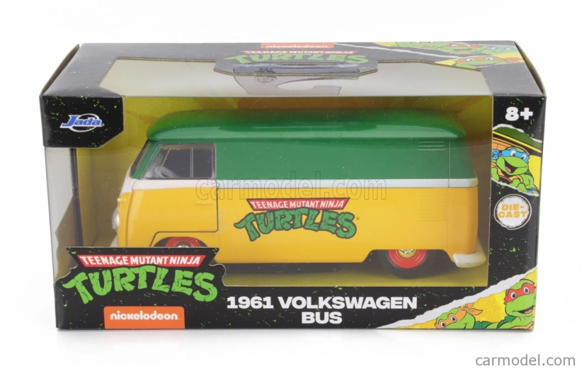 Jada Volkswagen T1 Van 1962 - Ninja Turtles - Tartarughe Ninja 1:32 Černá Zelená