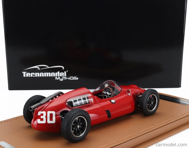Tecnomodel Cooper F1 T51 N 30 French Gp 1960 Gino Munaron 1:18 Červená