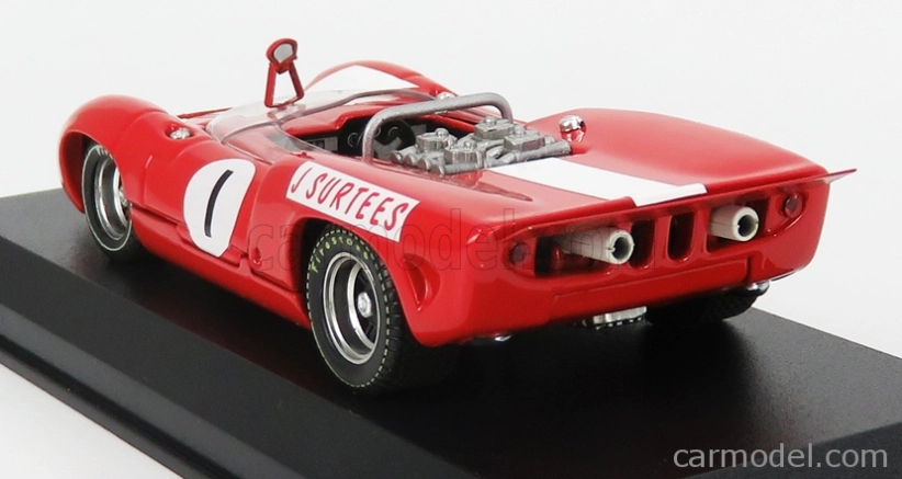 Najlepší model Lola T70 Mkii Spider N 1 Winner Brands Hatch Guard Trophy 1966 J.surtees 1:43 červená biela