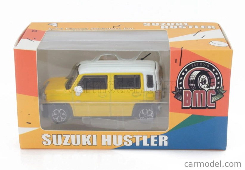 Bm-creations Suzuki Hustler Rhd 2019 1:64 Žlutá Bílá