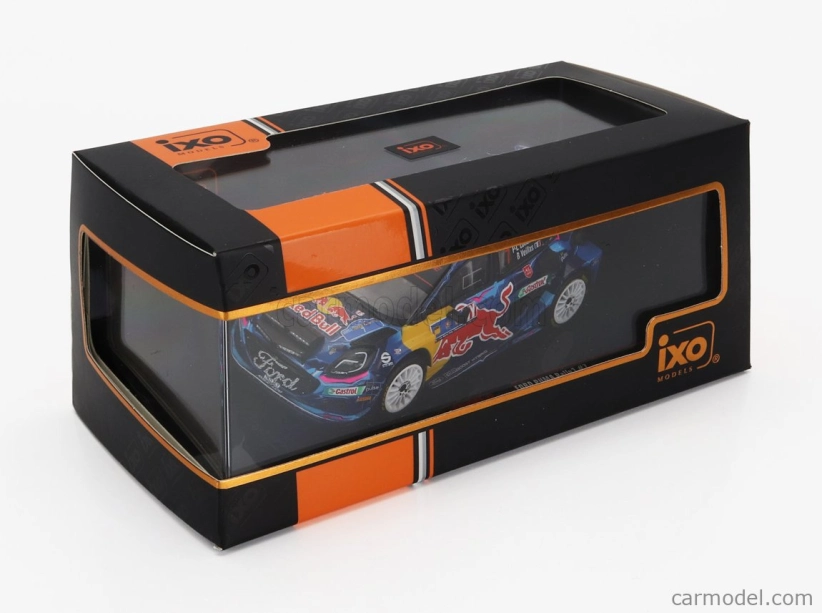 Ixo-models Ford england Puma Rally1 Red Bull Team M-sport Ford Wrt (nočná verzia) N 7 Rally Central European 2023 Pierre Louis Loubet - Benjamin Veillas 1:43 Blue Black