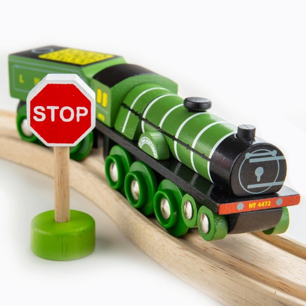Bigjigs Rail Drevená replika lokomotívy Flying Scotsman