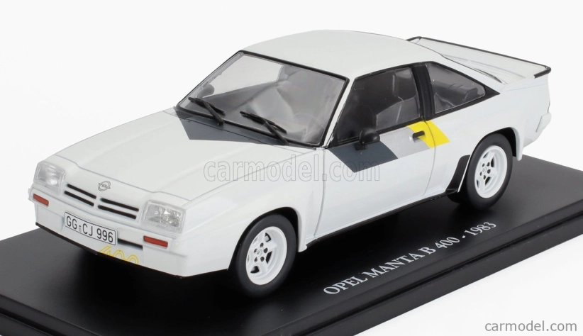 Edicola Opel Manta B 400 1983 - Con Vetrina - With Showcase 1:24 Bílá