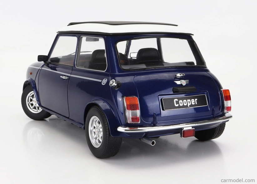 Kk-scale Mini Cooper Sunroof Rhd 1992 1:12 Modrá Met Bílá