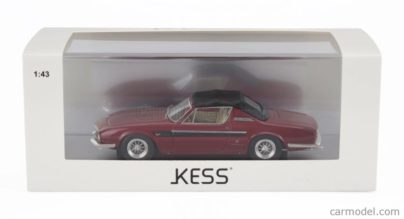Kess-model Ferrari 330 Gt 2+2 Sn.6109 Michelotti Cabriolet Closed 1964 1:43 Bordeaux Black