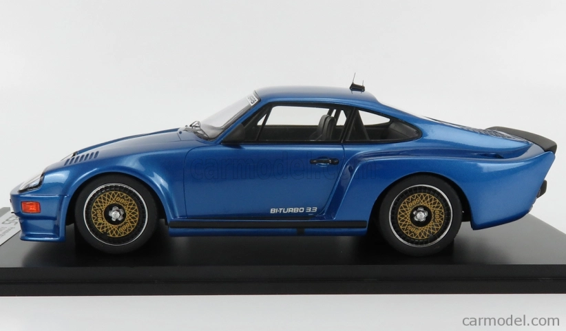 Kess-model Porsche 911 930 Biturbo 3.3 Almeras 1993 1:18 Blue Met
