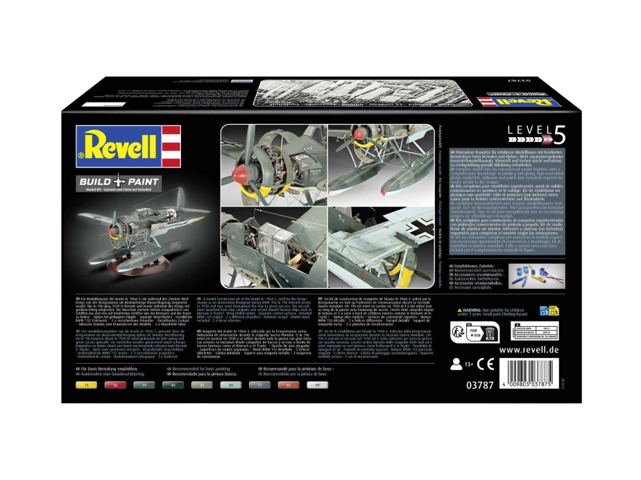 Plastic ModelKit letadlo 03787 - Arado Ar196A-3 Seaplane (1:32)