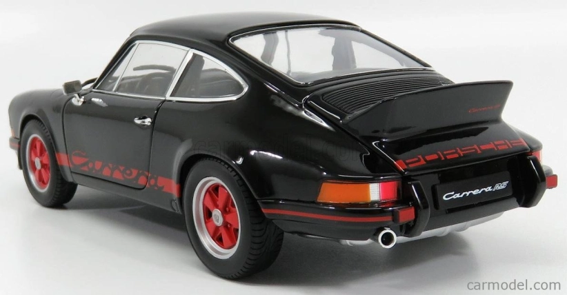 Welly Porsche 911 Carrera Rs 2.7 Coupe 1973 1:18 čierna červená