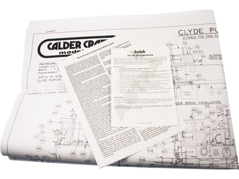 RC stavebnice Caldercraft North Light 1:32 kit