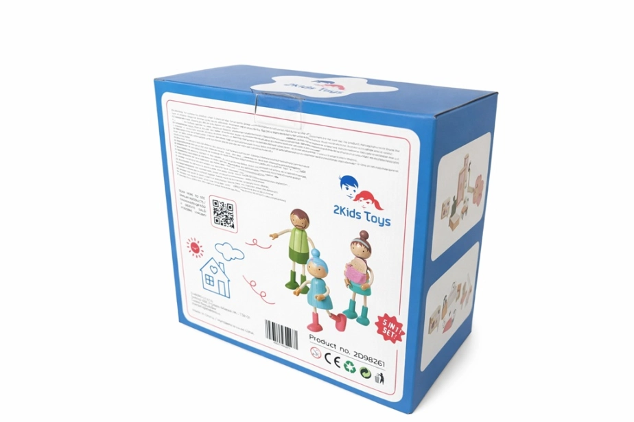 2Kids Toys Sada nábytku s rodinou 5 v 1