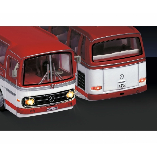 RC autobus Mercedes-Benz O 302 Bus Rot, červená