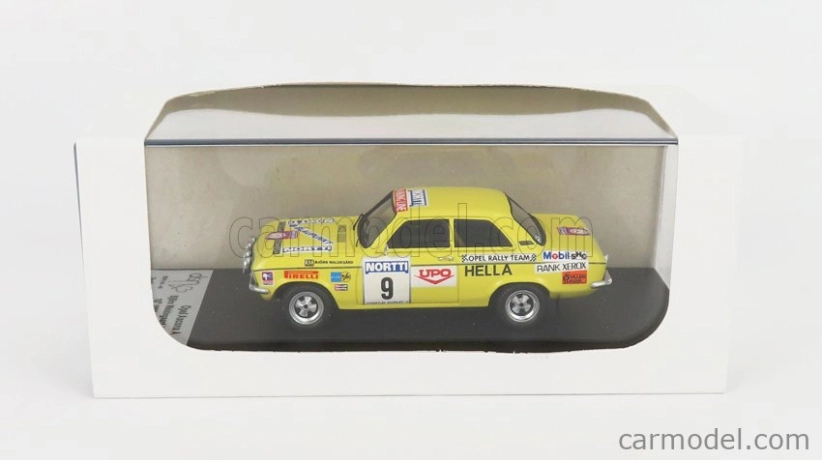 Trofeu Opel Ascona A N 9 Rally 1000 Lakes 1974 B.waldegaard - A.hertz 1:43 Žlutá