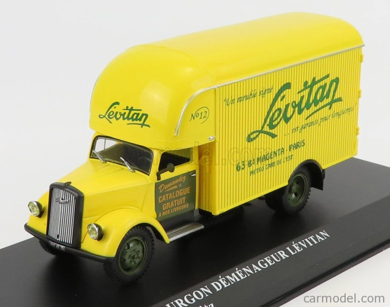 Edicola Opel Blitz Truck Fourgon Demenageur Levitan 1952 1:43 Žltá