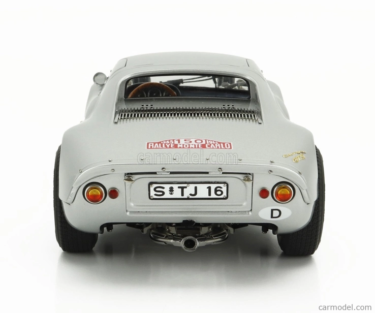 Cmc Porsche 904 Carrera Gts Ch.904-006 N 150 2nd Rally Montecarlo 1965 Eugen Boehringer - Rolf Wutherich 1:18 Silver