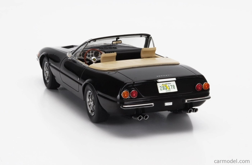 Kk-scale Ferrari 365 Gts Daytona Spider 1-series Open Usa Version 1969 1:18 Black