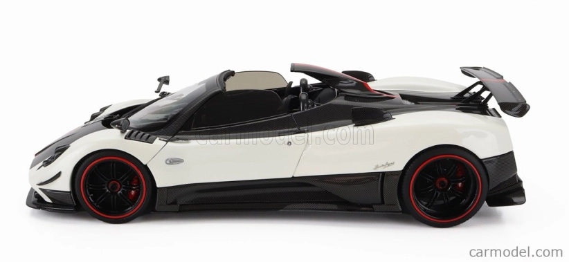Almost-real Pagani Zonda 5 Cinque Roadster 2009 1:18 Bílý Černý Uhlík