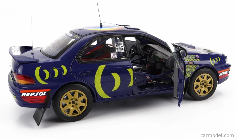 Sun-star Subaru Impreza 555 N 4 Winner Rally Rac Lombard 1995 C.mcrae - D.ringer 1:18 Blue