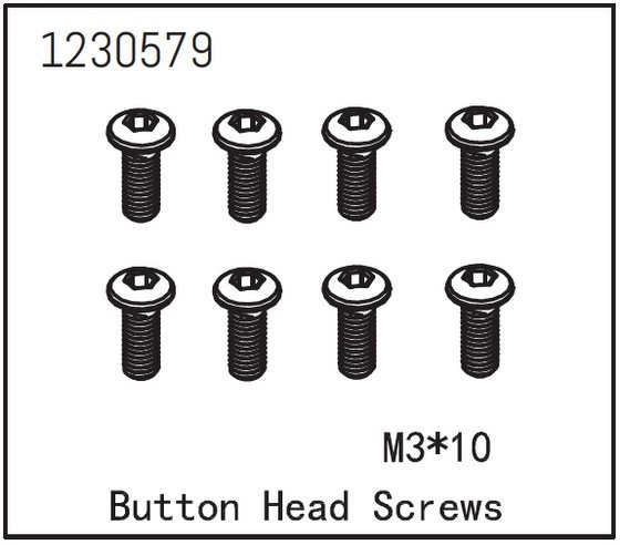 Button Head Screw M3*10 (8)
