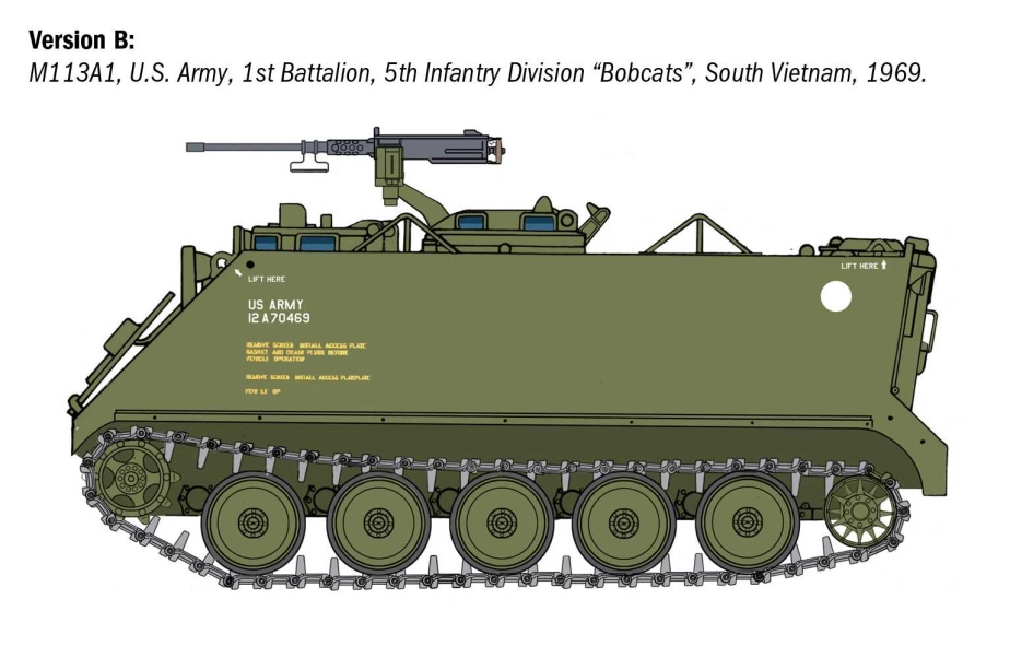 Italeri Tank M113a1 Armoured Personnel Carrier Military 1945 1:35 /