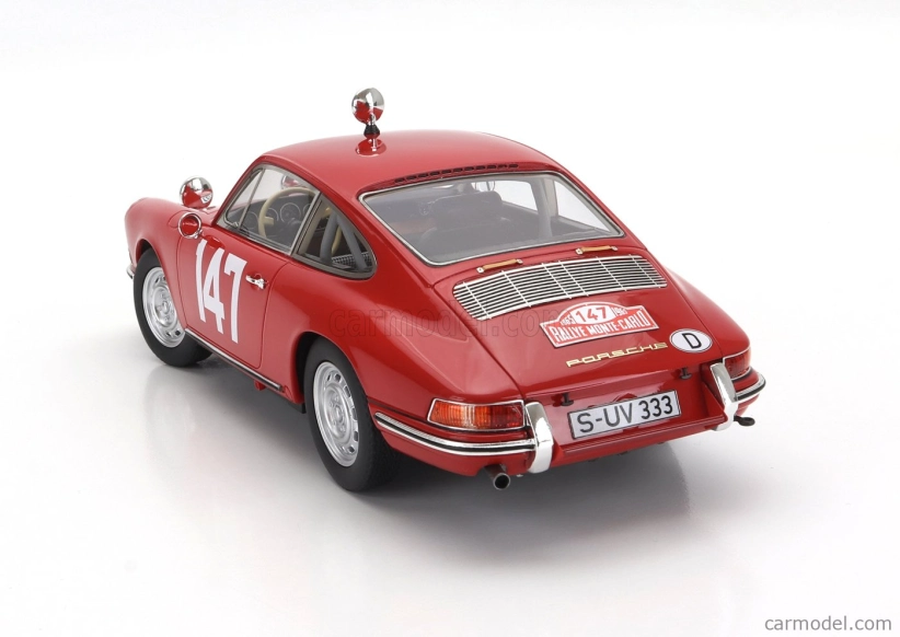 Matrix modely v mierke 1:18 Porsche 911s Coupe N 147 Winner Class Rally Montecarlo 1965 Herbert Linge - Peter Falk