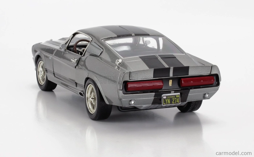 Greenlight Ford usa Mustang Shelby Gt500 1967 - Eleanor - Gone In Sixty Seconds 1:18 Grey Met Black