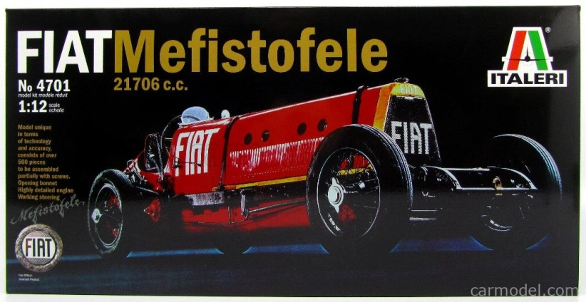 Italeri Fiat Mefistofele 1924 Record 12 Luglio 234.98km/h Sir.ernest Eldridge 1:12 /