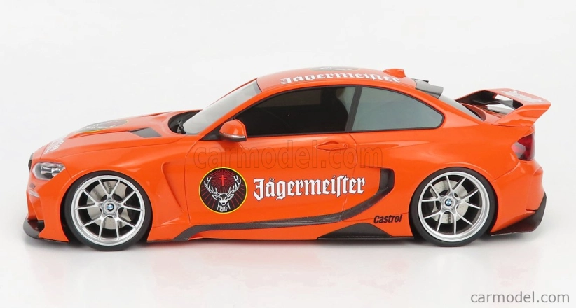 Glm-models BMW radu 2 M235i Darwinpro Mtc Black Sails Widebody 2015 1:18 oranžová