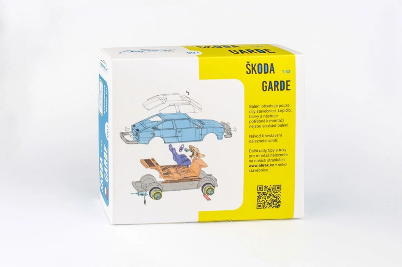 Abrex Škoda Garde (1982) 1:43 - Bronzová Metalíza - Stavebnice