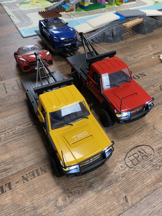 RC auto Land Cruiser Toyota s navijakom, žlté | RCprofi.sk