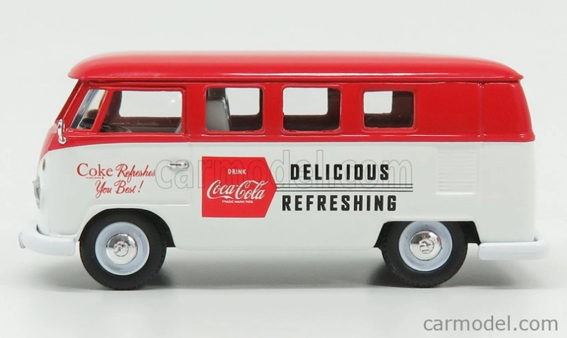 Corgi Volkswagen T1 Camper Van Coca-cola 1961 1:43 Bílá Červená