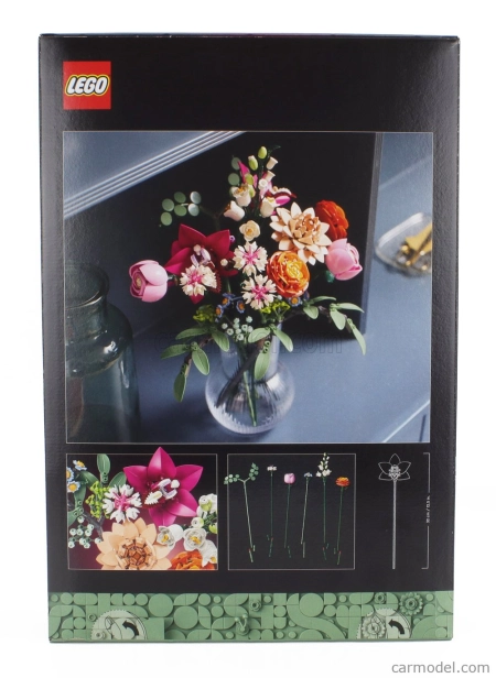 Lego Accessories Lego Botanicals - Pretty Pink Flower Bouquet - 749 Pezzi - 749 Pcs Zelená