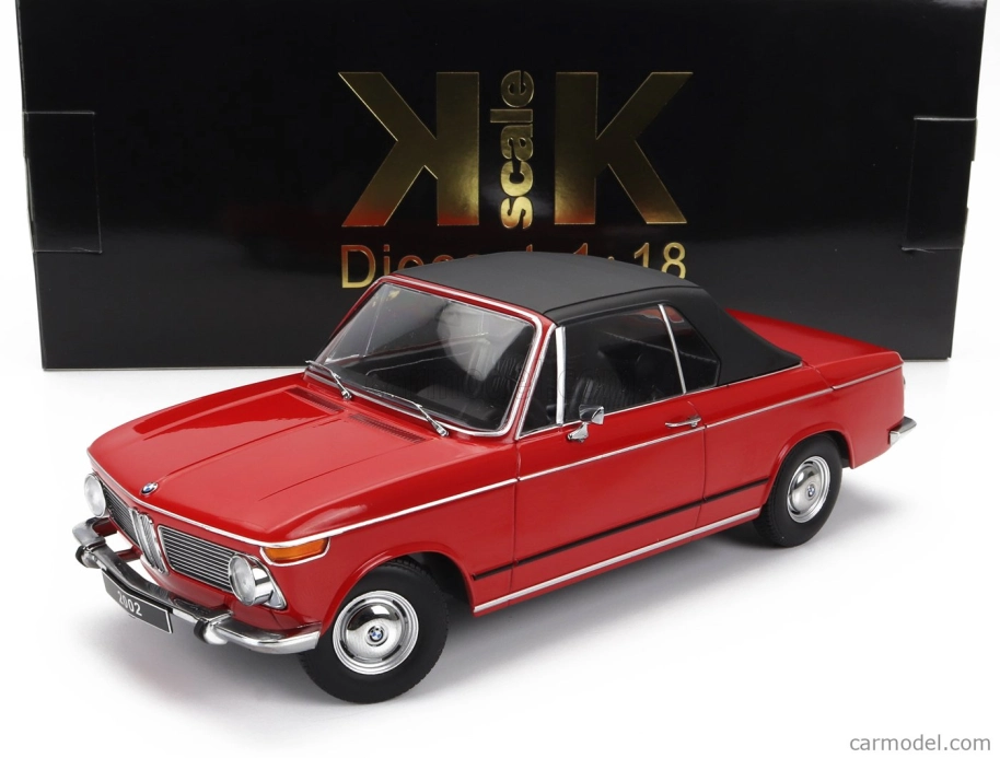 Kk-scale BMW 2002 Cabriolet 1968 - With Removable Soft-top 1:18 Red