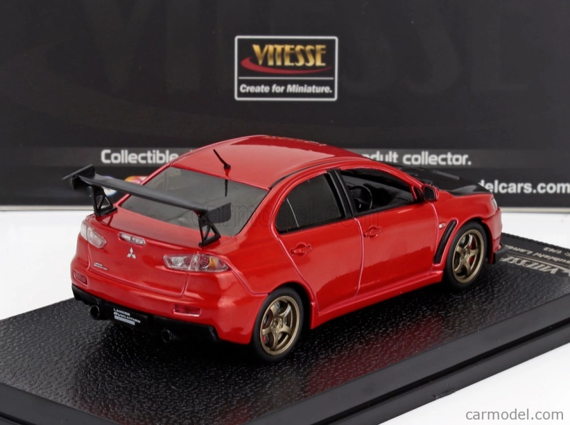 Vitesse Mitsubishi Lancer Evolution X 2008 1:43 Červená s čiernou