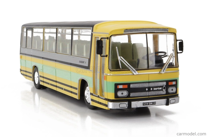 Edicola Berliet Cruisair Iii Bus 1969 1:43 žltá svetlozelená