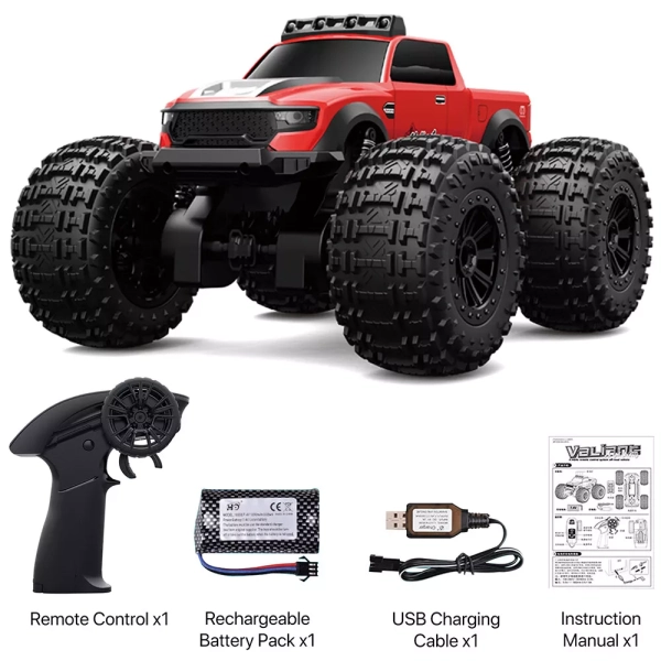 RC obojživelné auto Valiant, červená | RCprofi.cz