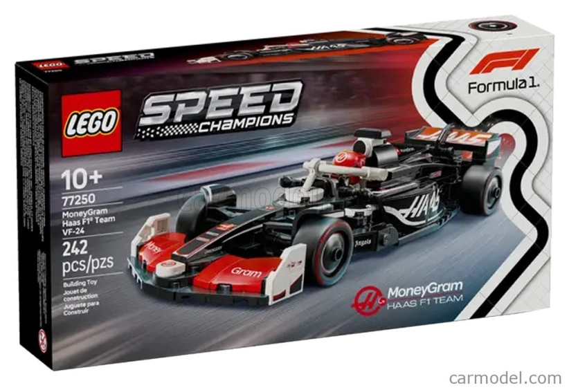 Lego Haas Lego Speed Champion - F1 Fw24 Team Moneygram Haas Season 2024 - 242 Pezzi - 242 Pcs Černá Bílá