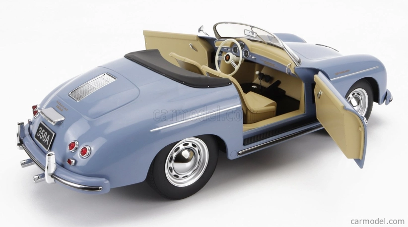Porsche 356a Speedster 1955 v mierke 1:12, svetlo modrá