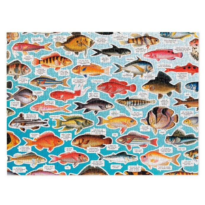Galison Puzzle Rybí myšlenky 1000 dílků