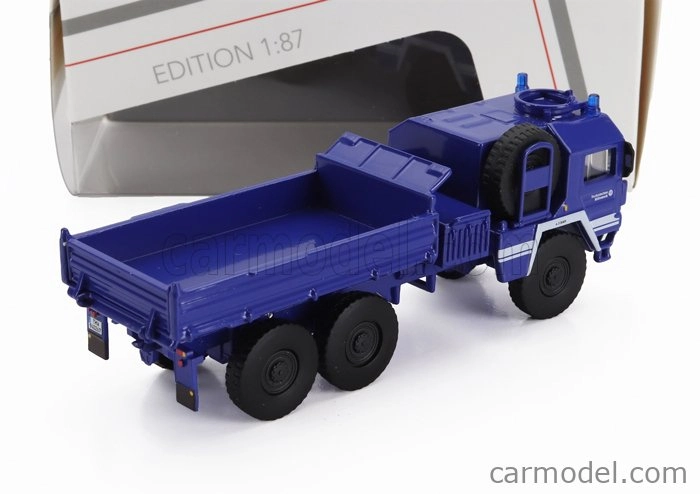 Schuco MAN Kat1 5t. Truck Thw 3-assi 1969 1:87 Blue